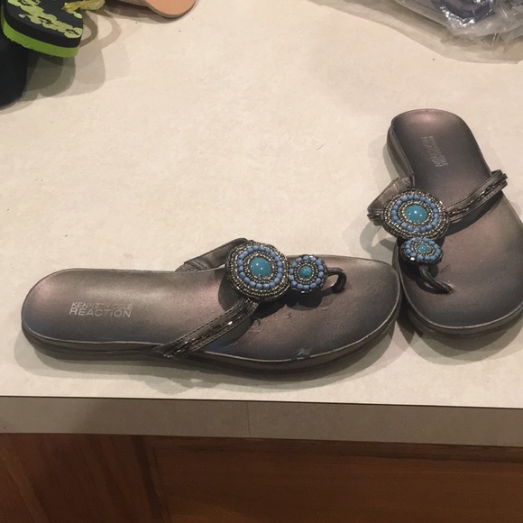 Women’s Kenneth Cole sandals with turquoise - Picture 3 of 7